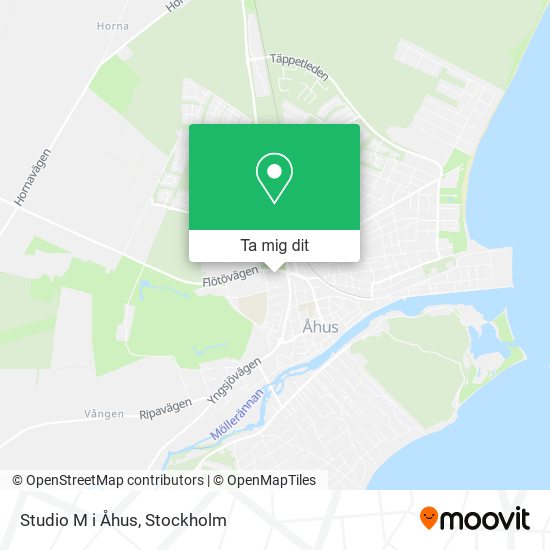 Studio M i Åhus karta