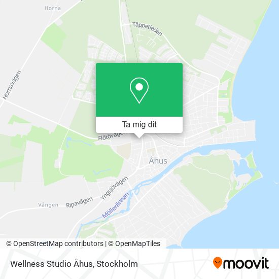 Wellness Studio Åhus karta