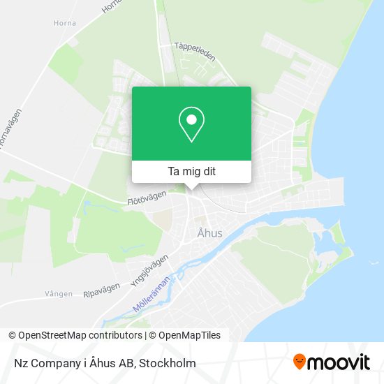 Nz Company i Åhus AB karta