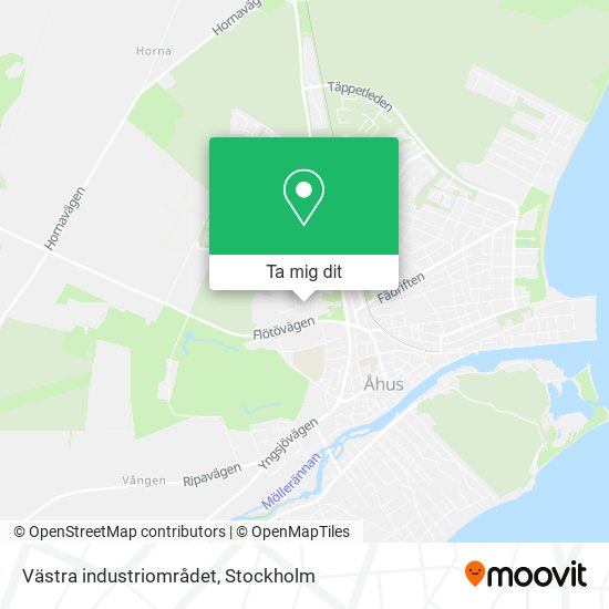 Västra industriområdet karta