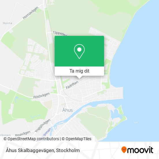 Åhus Skalbaggevägen karta