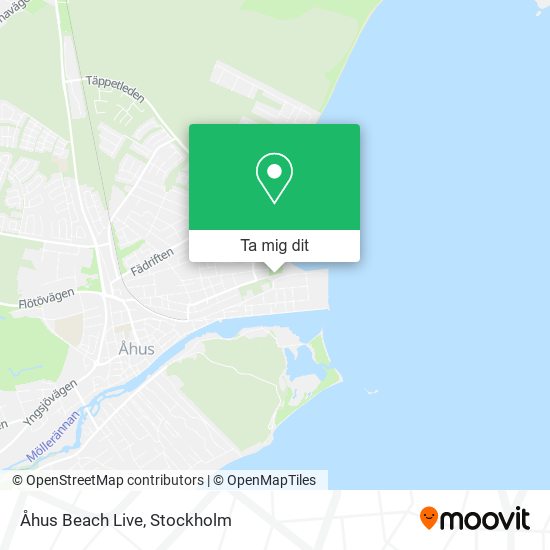 Åhus Beach Live karta
