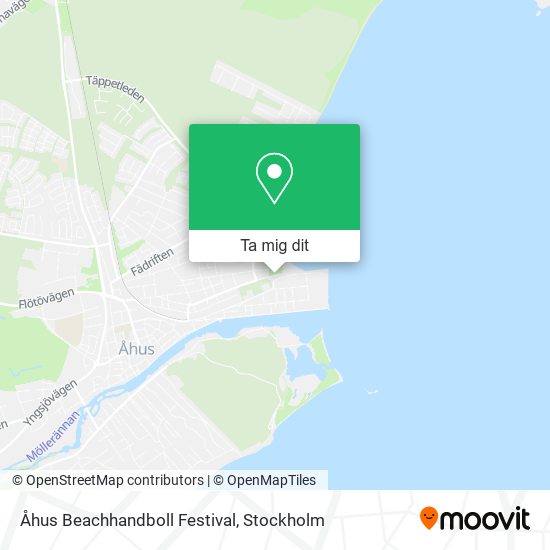 Åhus Beachhandboll Festival karta