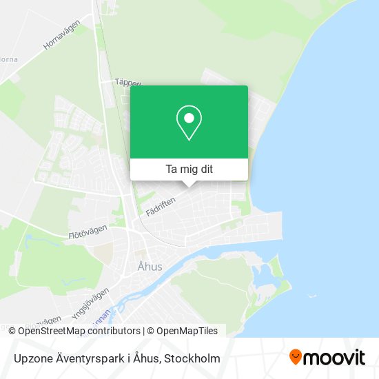 Upzone Äventyrspark i Åhus karta