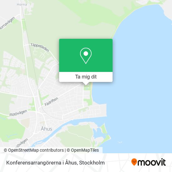 Konferensarrangörerna i Åhus karta