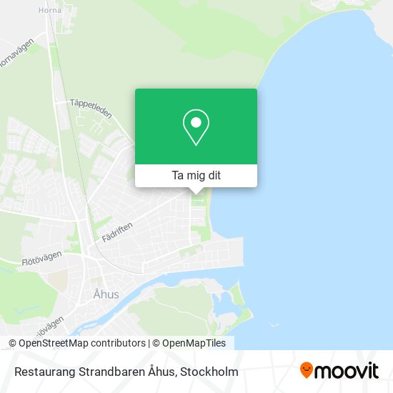 Restaurang Strandbaren Åhus karta