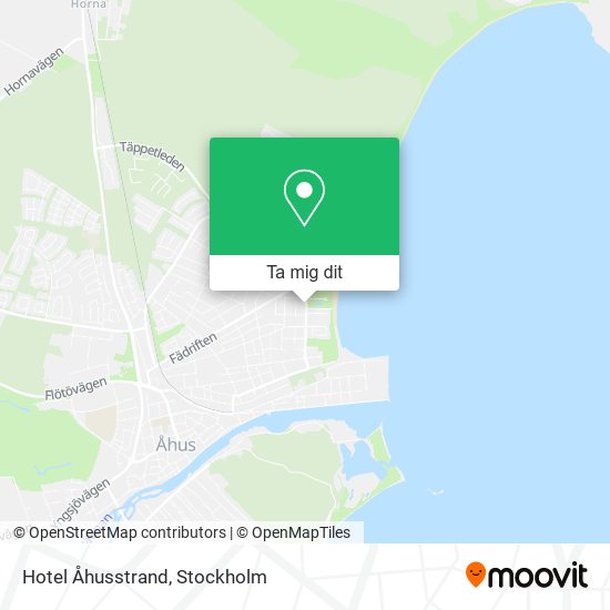 Hotel Åhusstrand karta