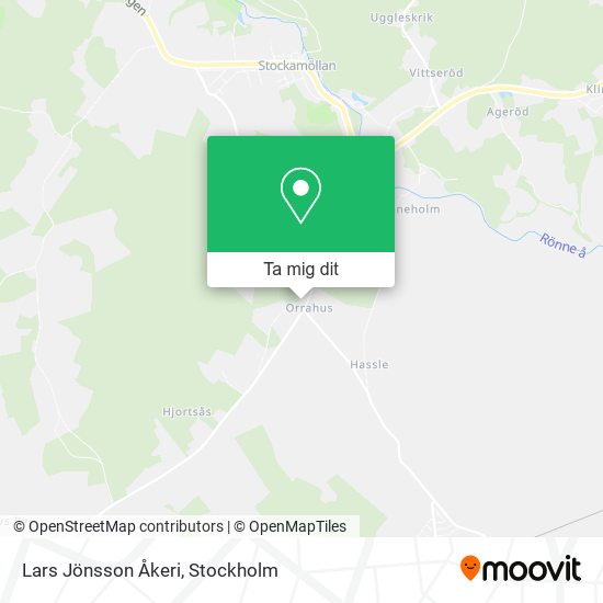 Lars Jönsson Åkeri karta