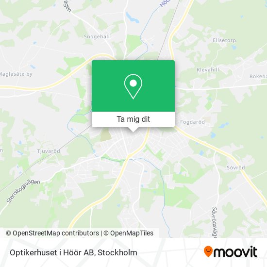 Optikerhuset i Höör AB karta