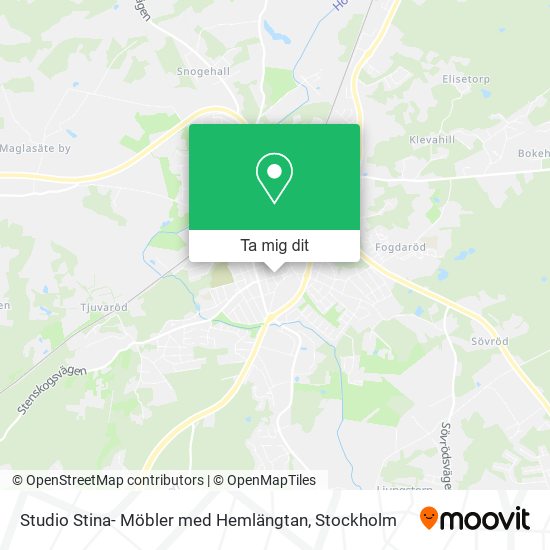 Studio Stina- Möbler med Hemlängtan karta