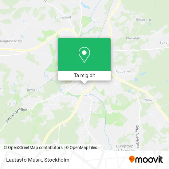 Lautasto Musik karta