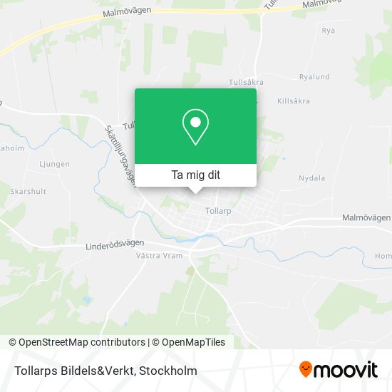 Tollarps Bildels&Verkt karta