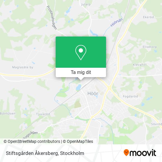 Stiftsgården Åkersberg karta