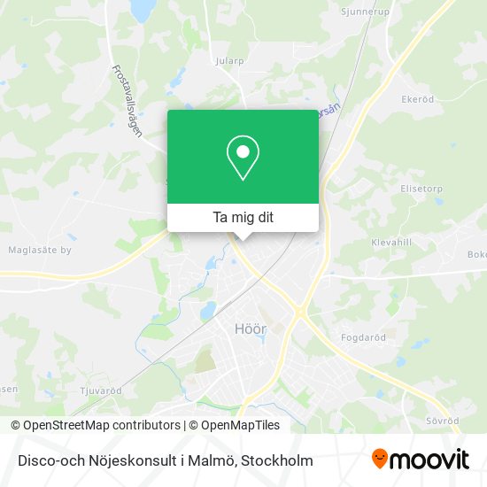 Disco-och Nöjeskonsult i Malmö karta