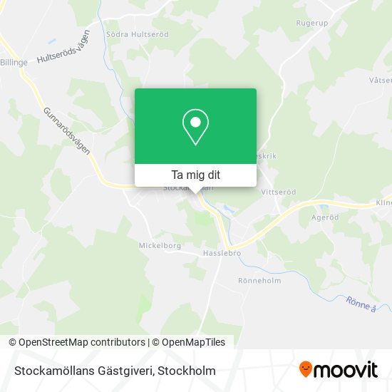 Stockamöllans Gästgiveri karta