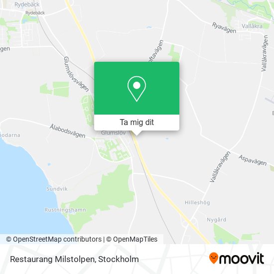 Restaurang Milstolpen karta