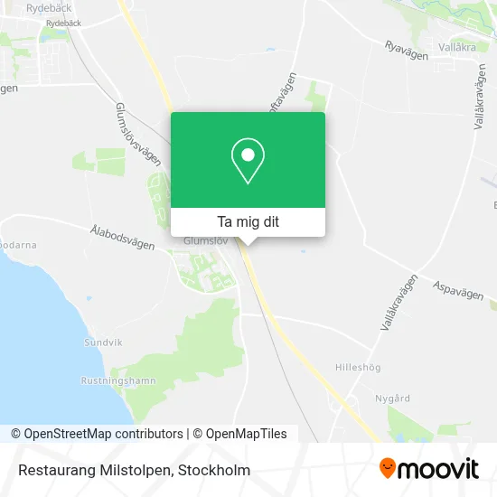 Restaurang Milstolpen karta