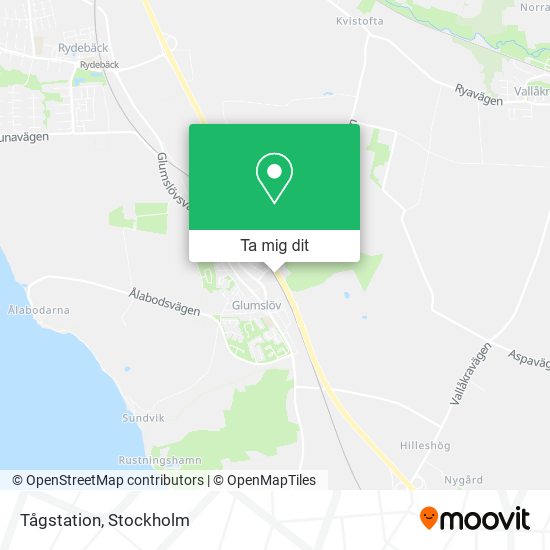 Tågstation karta