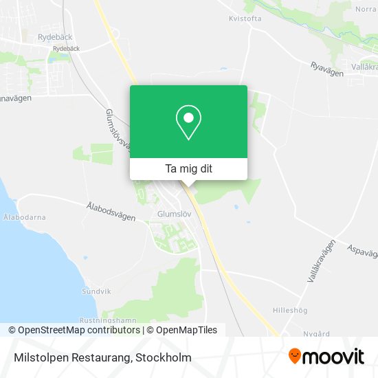 Milstolpen Restaurang karta