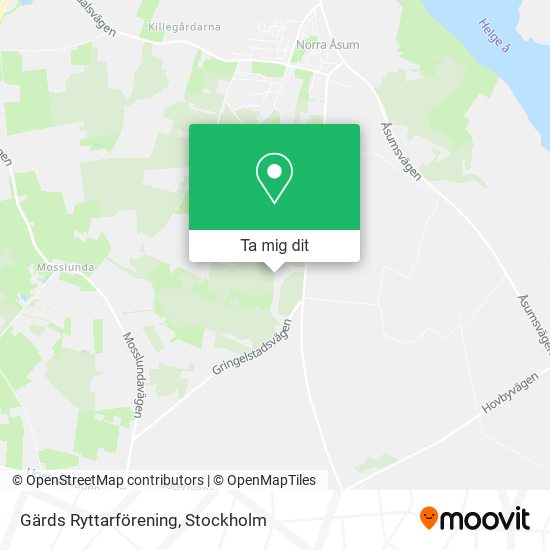 Gärds Ryttarförening karta