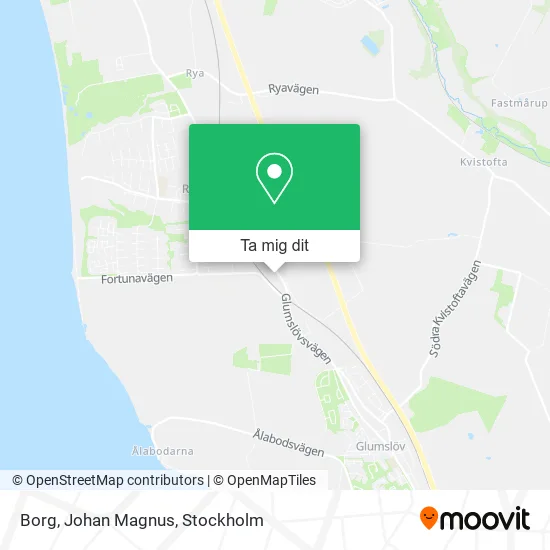 Borg, Johan Magnus karta