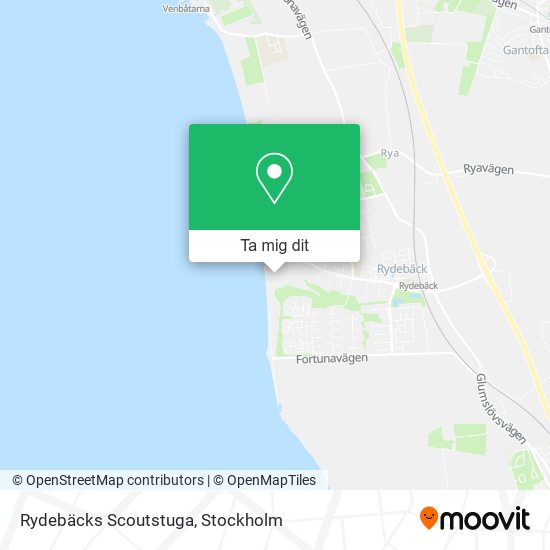 Rydebäcks Scoutstuga karta