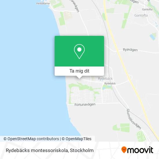 Rydebäcks montessoriskola karta