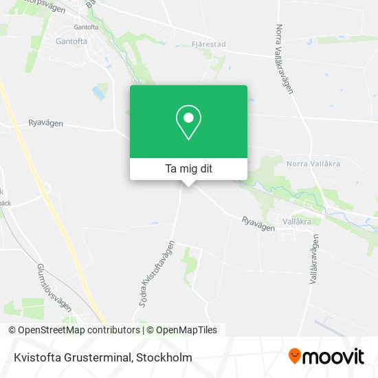 Kvistofta Grusterminal karta