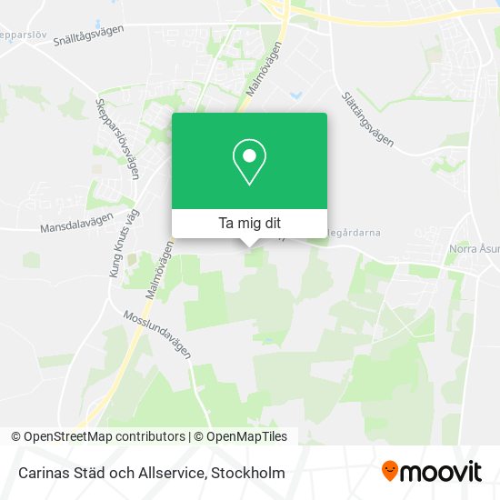 Carinas Städ och Allservice karta