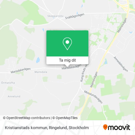 Kristianstads kommun, Ringelund karta