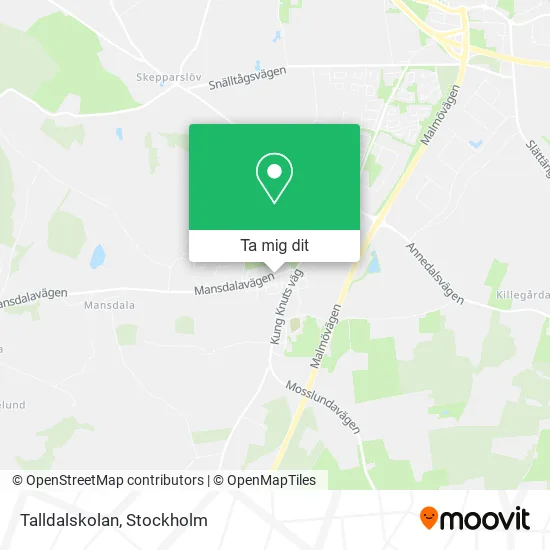 Talldalskolan karta