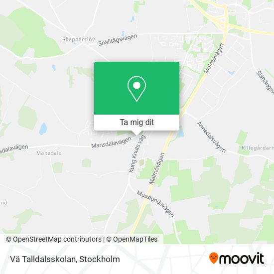 Vä Talldalsskolan karta