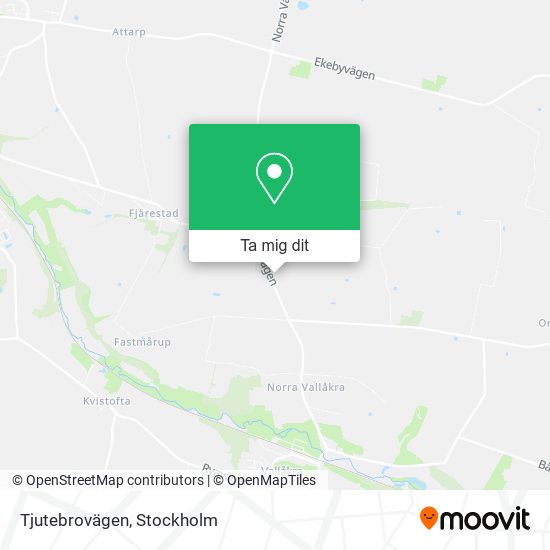 Tjutebrovägen karta