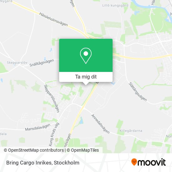 Bring Cargo Inrikes karta