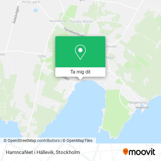 Hamncaféet i Hällevik karta