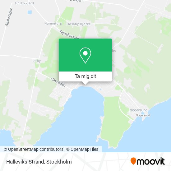 Hälleviks Strand karta