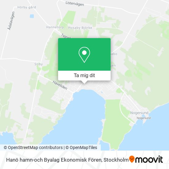 Hanö hamn-och Byalag Ekonomisk Fören karta