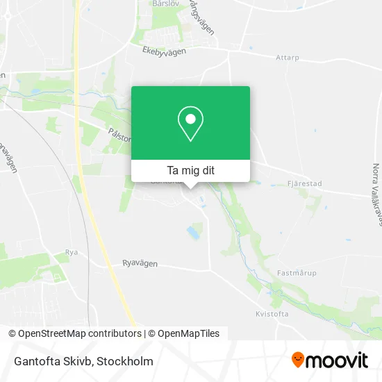 Gantofta Skivb karta