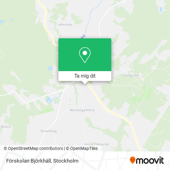 Förskolan Björkhäll karta