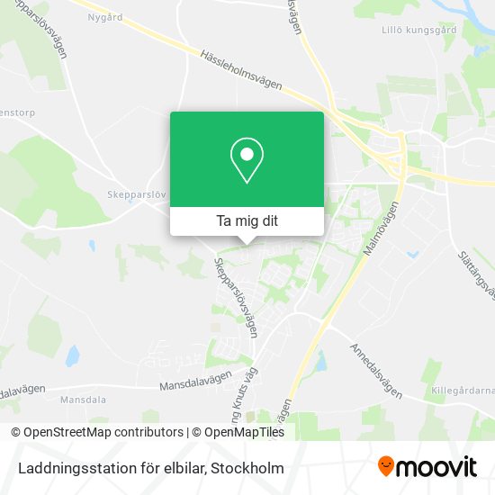Laddningsstation för elbilar karta