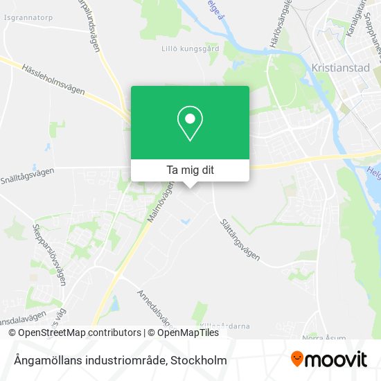 Ångamöllans industriområde karta