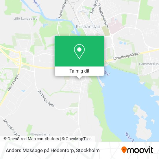 Anders Massage på Hedentorp karta