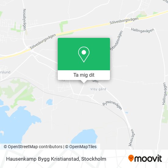 Hausenkamp Bygg Kristianstad karta