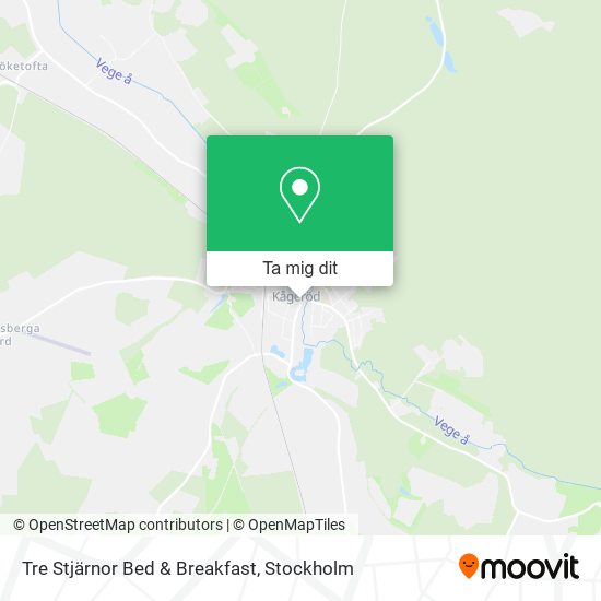 Tre Stjärnor Bed & Breakfast karta