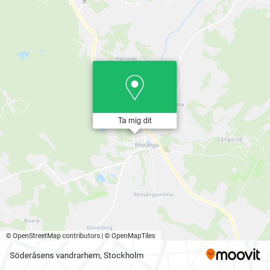 Söderåsens vandrarhem karta
