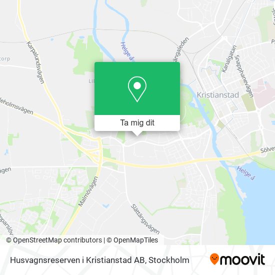 Husvagnsreserven i Kristianstad AB karta