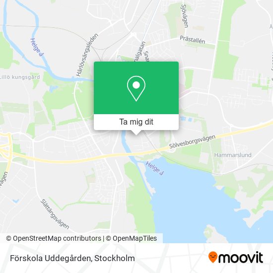 Förskola Uddegården karta