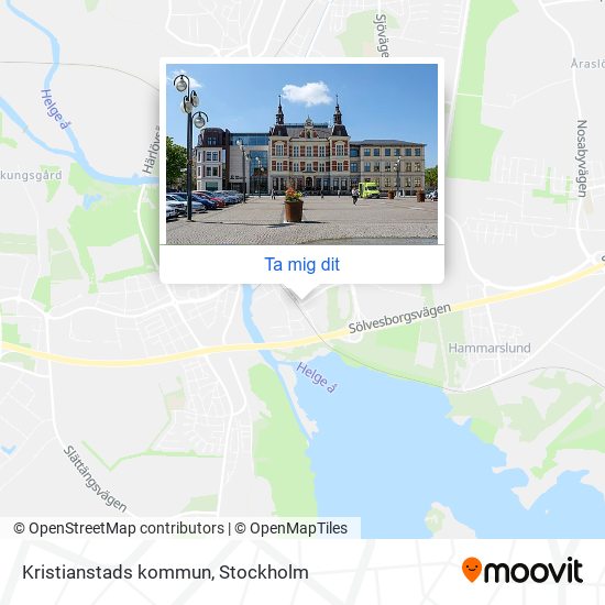 Kristianstads kommun karta