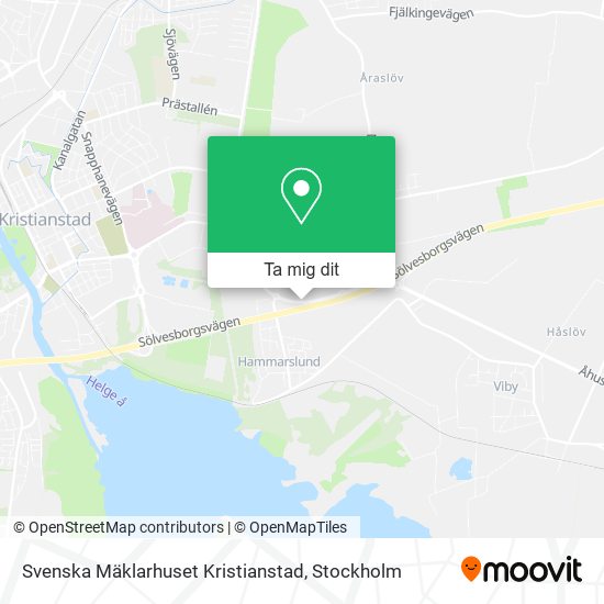 Svenska Mäklarhuset Kristianstad karta