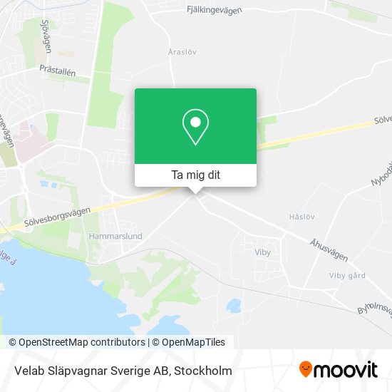 Velab Släpvagnar Sverige AB karta